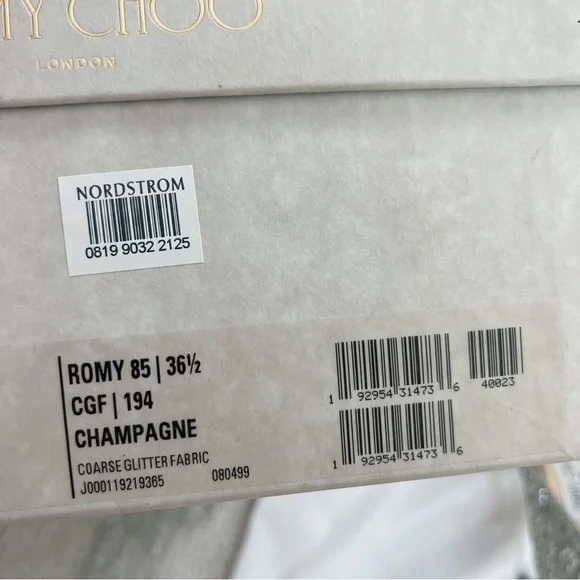 NIB Jimmy Choo Romy 85 Glitter Pointy Toe Pumps - Picture 12 of 12